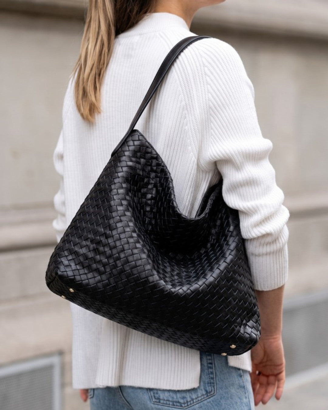 Rosalina Hand Woven Bag Black