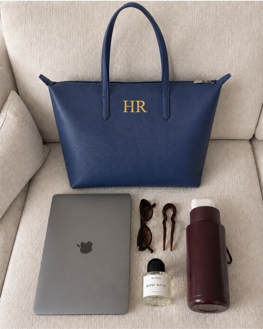 Lucia Shoulder bag in blue — Lilly Carry