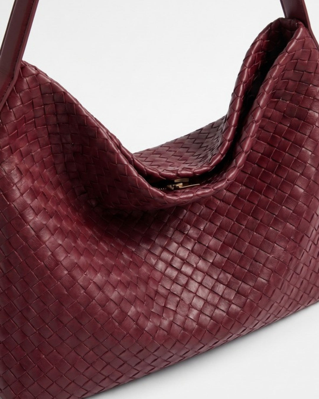 Rosalina Hand Woven Bag Burgundy