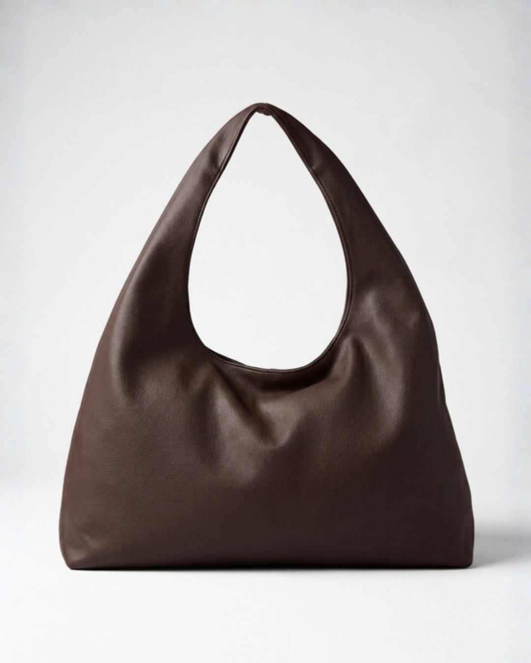 Elodie Shoulder Bag in brown — Lilly Carry personalised soft leather shoulder bag