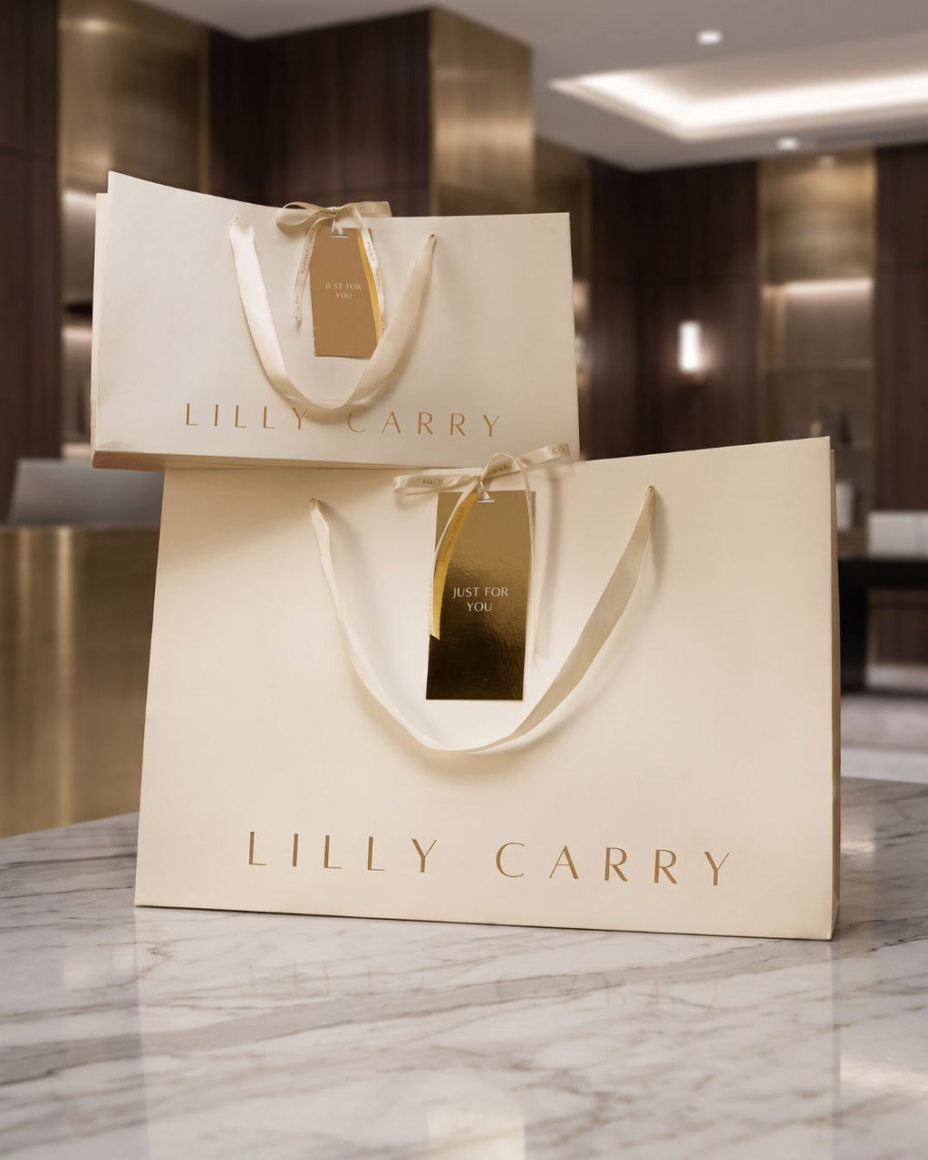 Lilly Carry Signature Mama Bag | Black + Gold