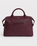 Lilly Carry Signature Mama Bag | Bourgondy + Gold