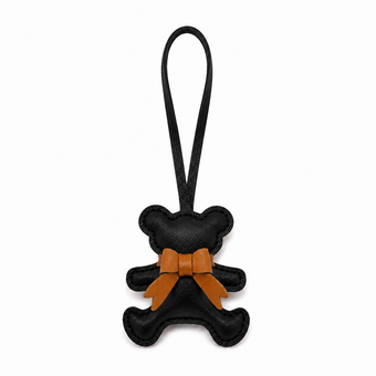 Bear Bag Charm Black