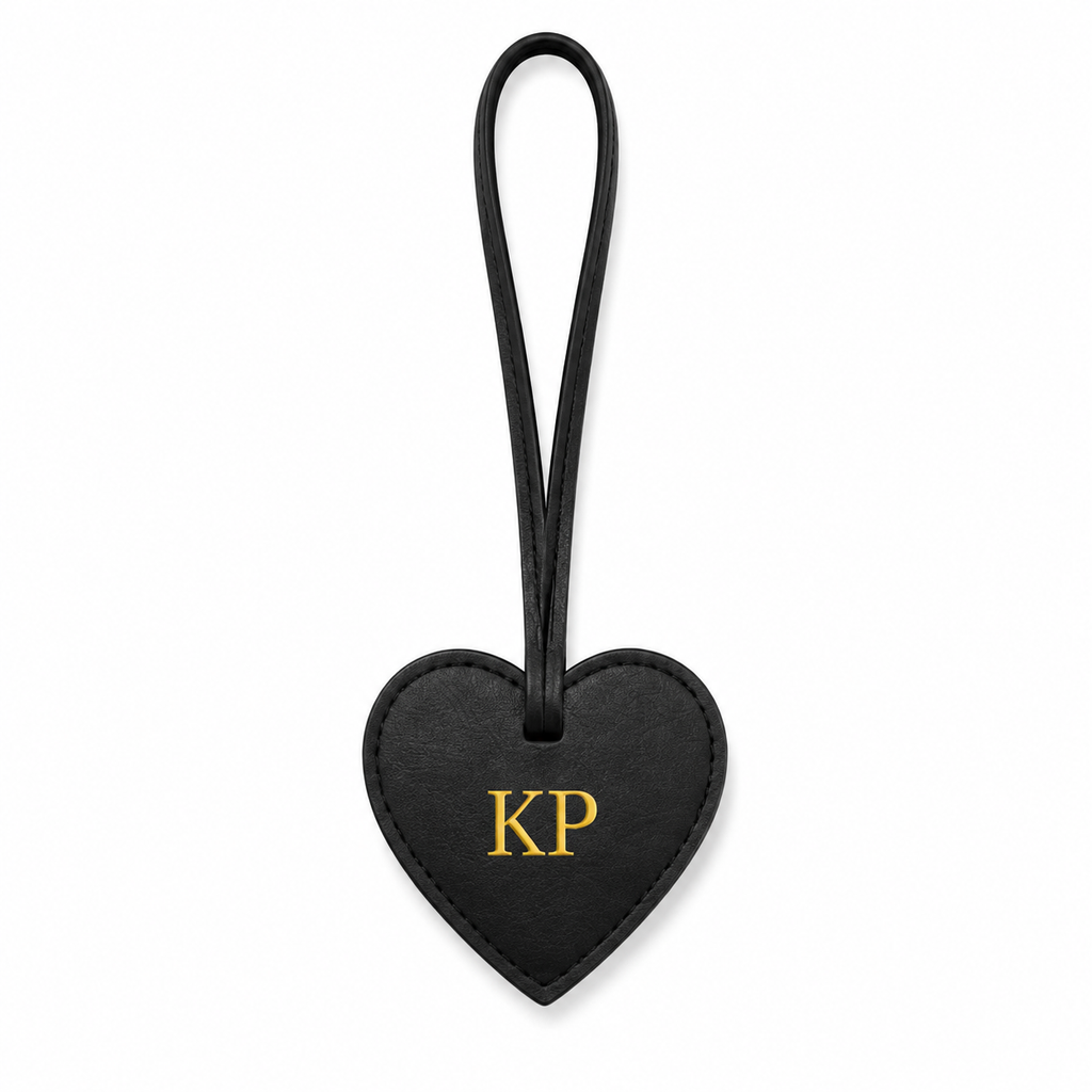 Personalised Bag Charm Black