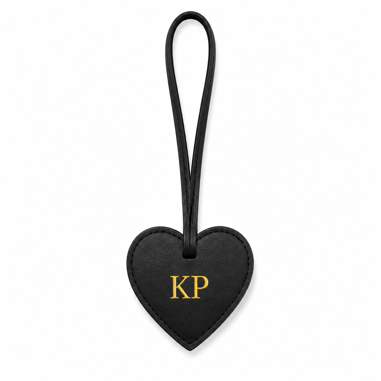 Personalised Bag Charm Black