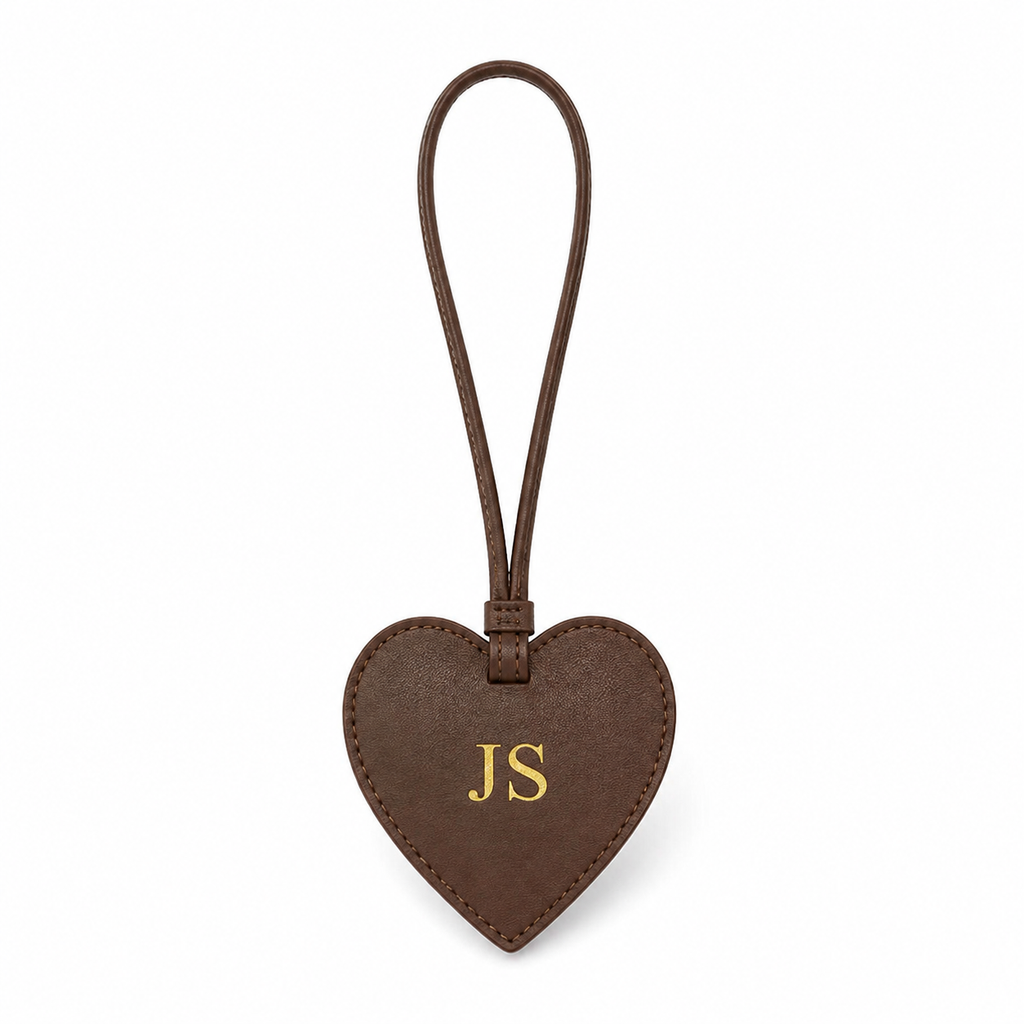 Personalised Bag Charm Brown