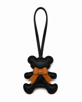 Bear Bag Charm Black