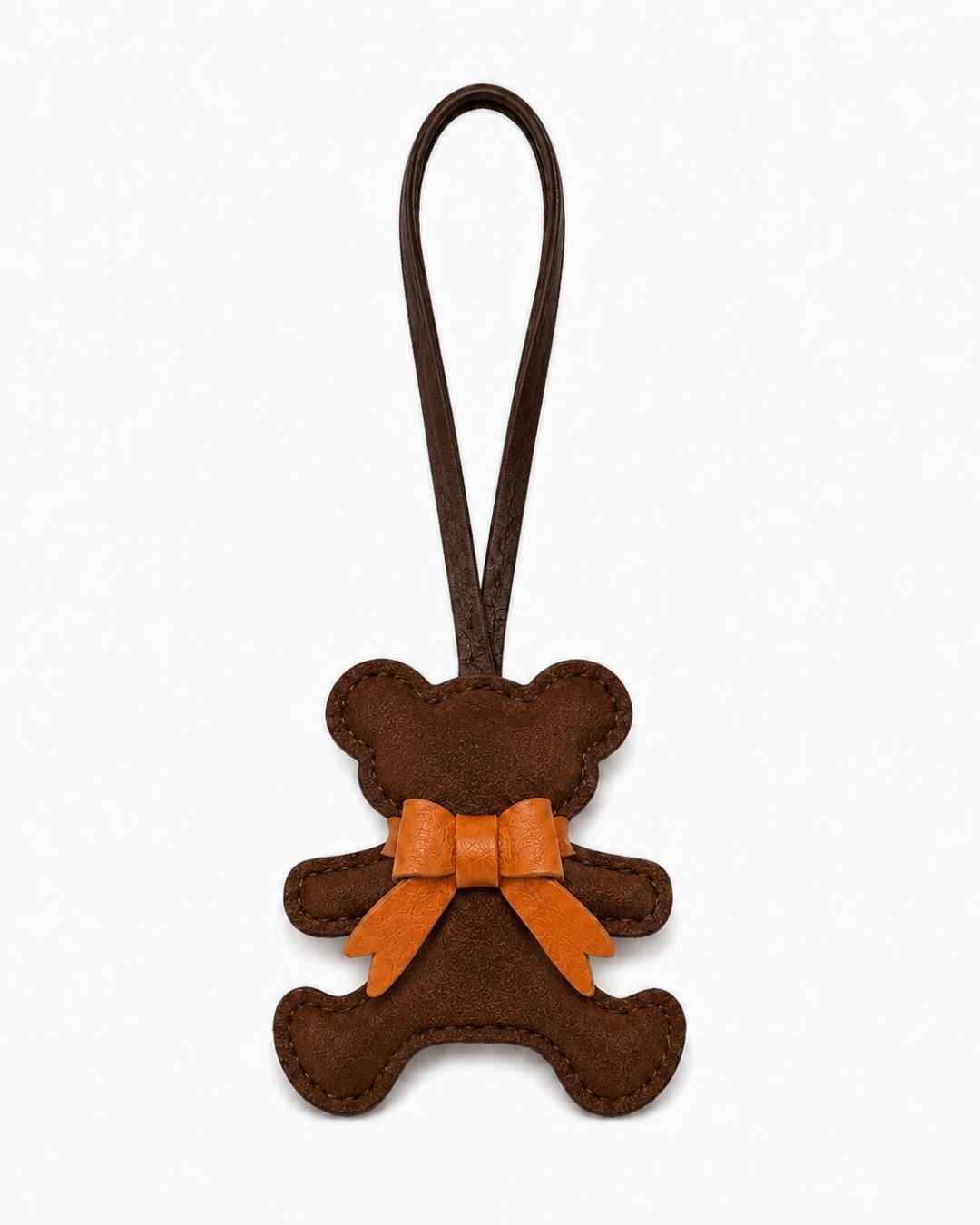 Bear Bag Charm Suede