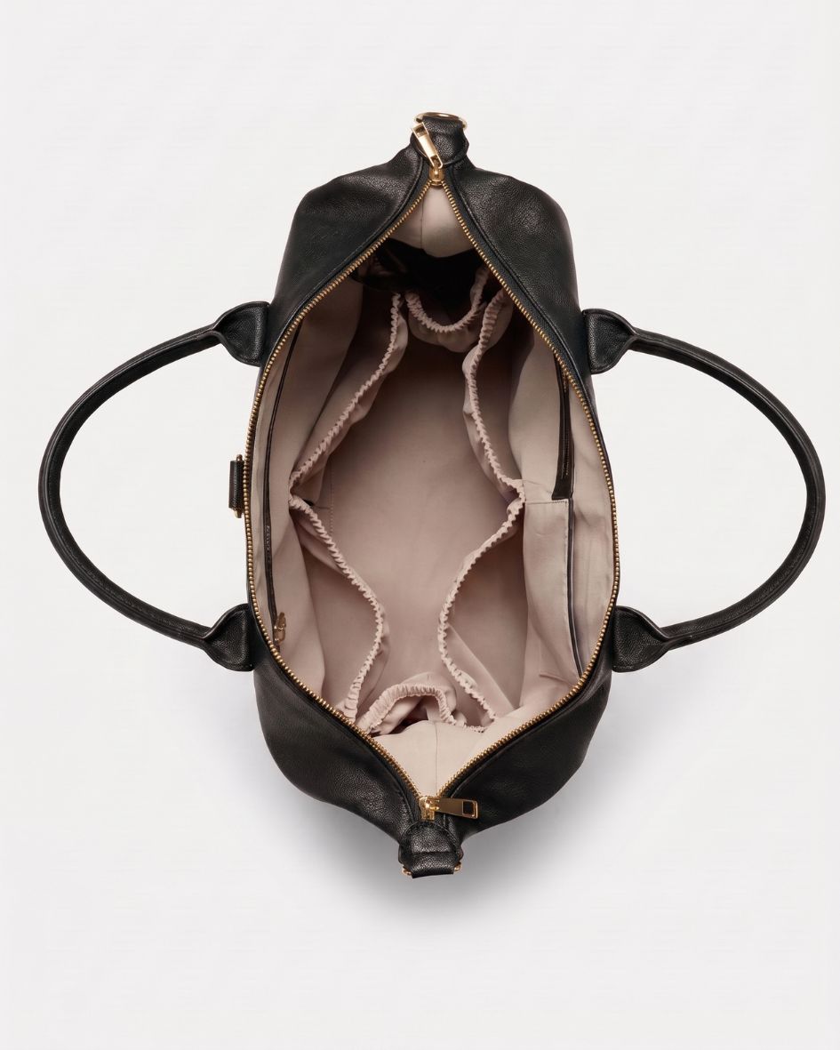 Lilly Carry Signature Mama Bag | Black + Gold