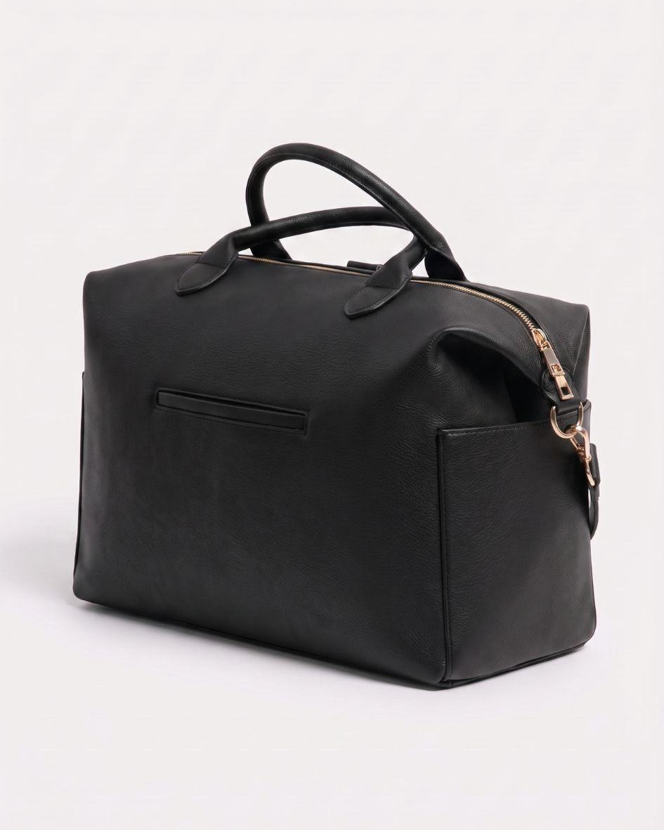 Lilly Carry Signature Mama Bag | Black + Gold