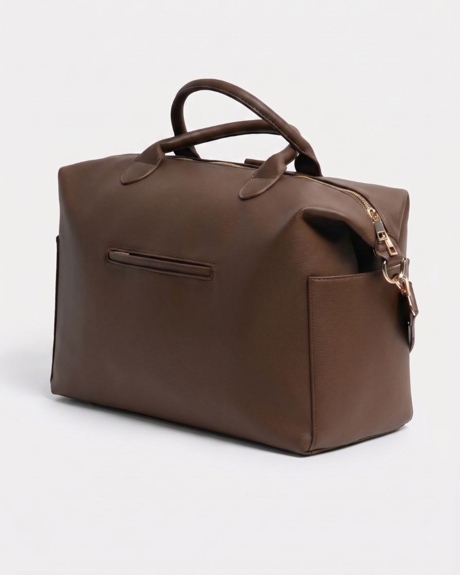 Lilly Carry Signature Mama Bag | Brown + Gold
