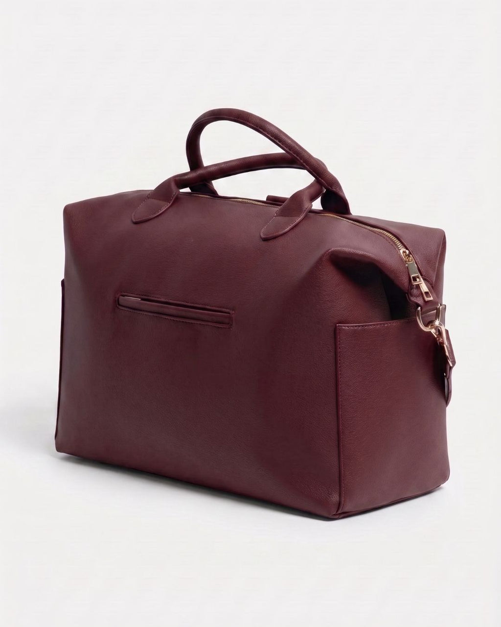Lilly Carry Signature Mama Bag | Bourgondy + Gold
