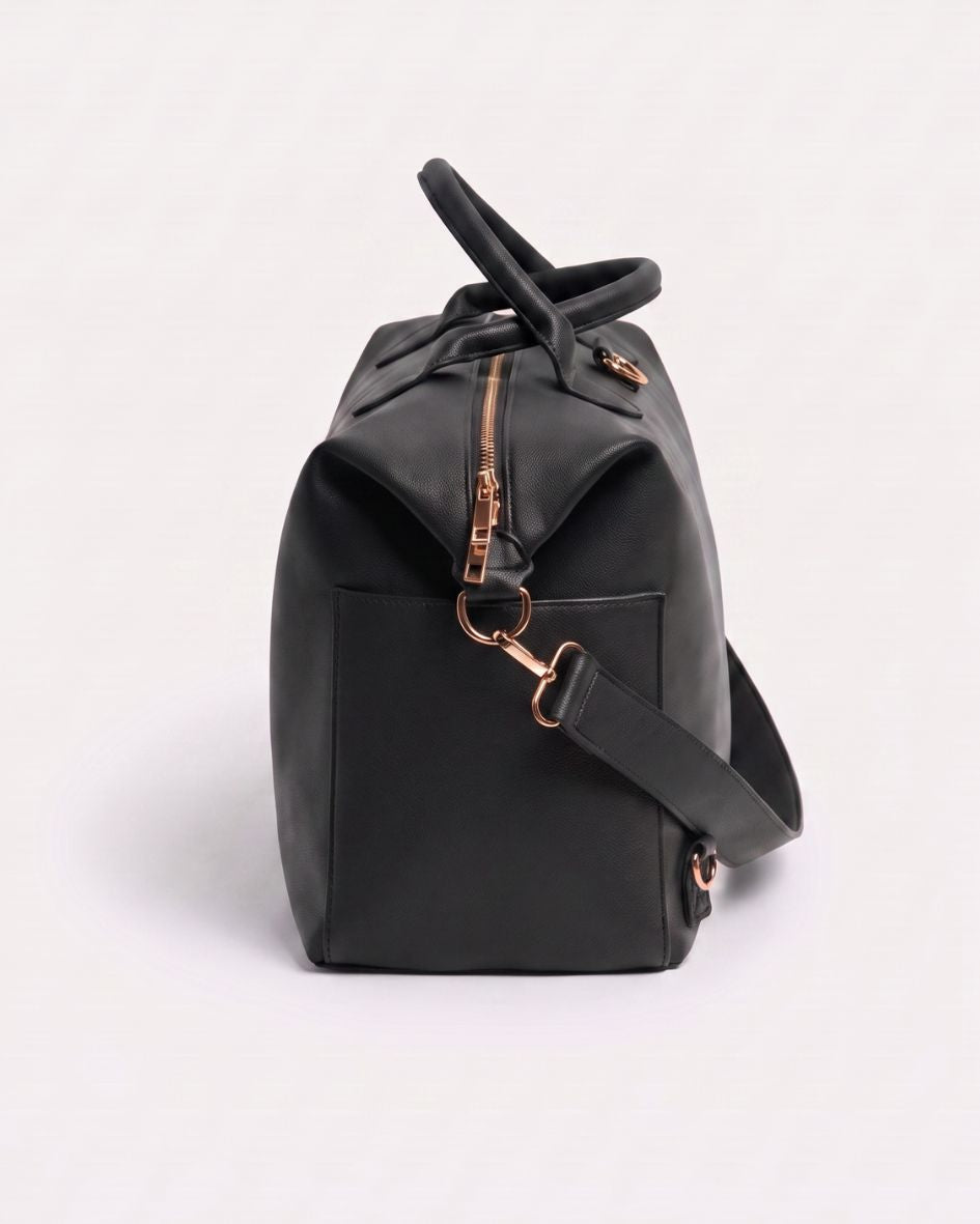 Lilly Carry Signature Mama Bag | Black + Gold