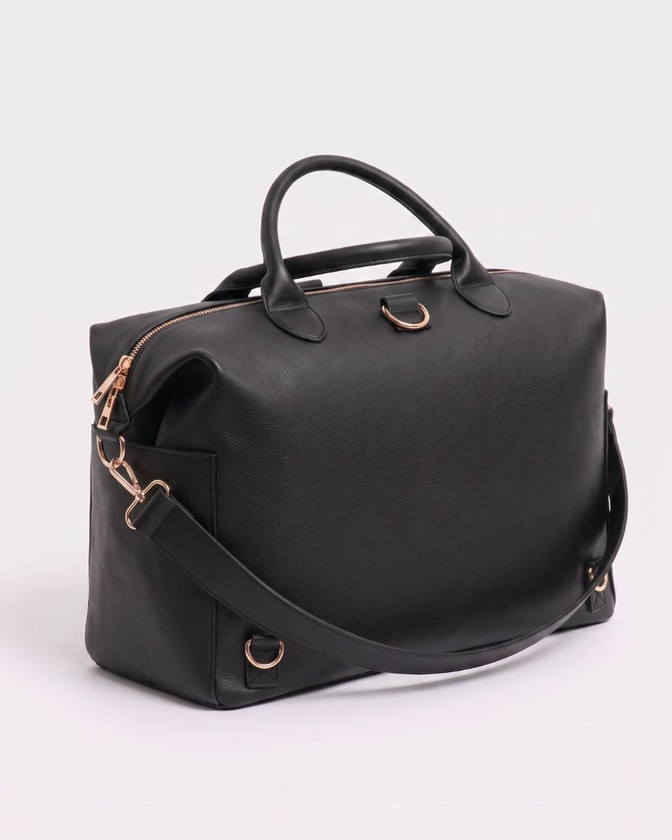 Lilly Carry Signature Mama Bag | Black + Gold