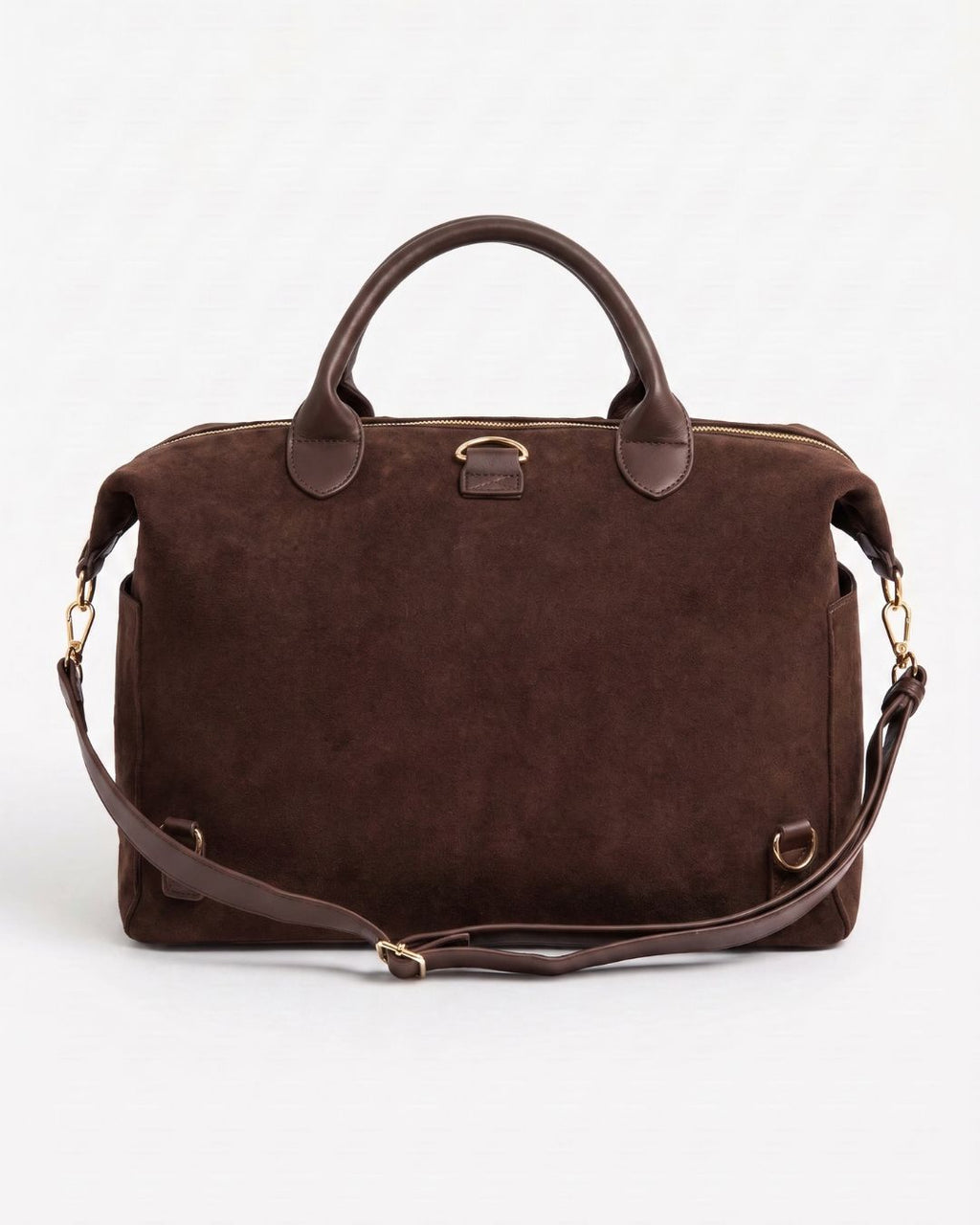 Lilly Carry Signature Mama Bag | Suede + Gold