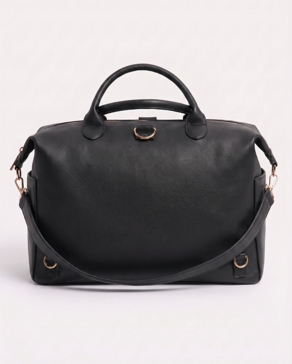 Lilly Carry Signature Mama Bag | Black + Gold