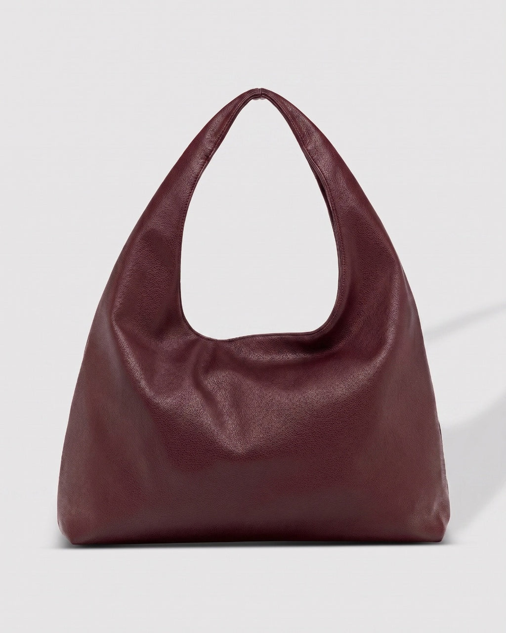 Elodie Shoulder Bag in burgundy by Lilly Carry, front view