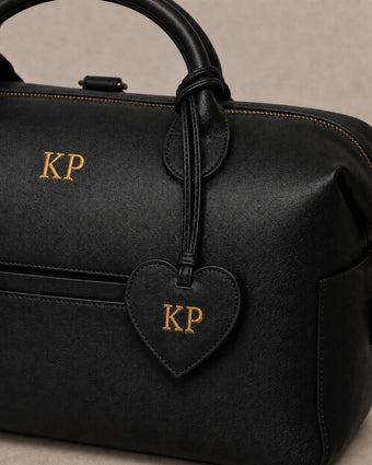 Personalised Bag Charm Black