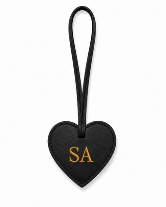Personalised Bag Charm Black