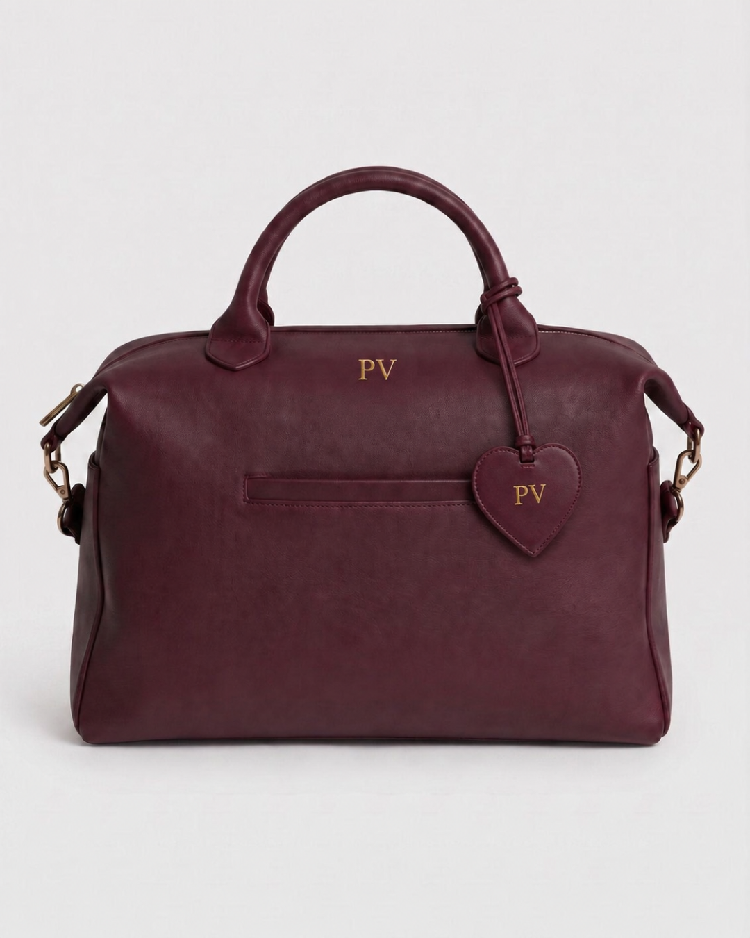 Personalised Bag Charm Burgundy