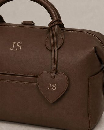 Personalised Bag Charm Brown