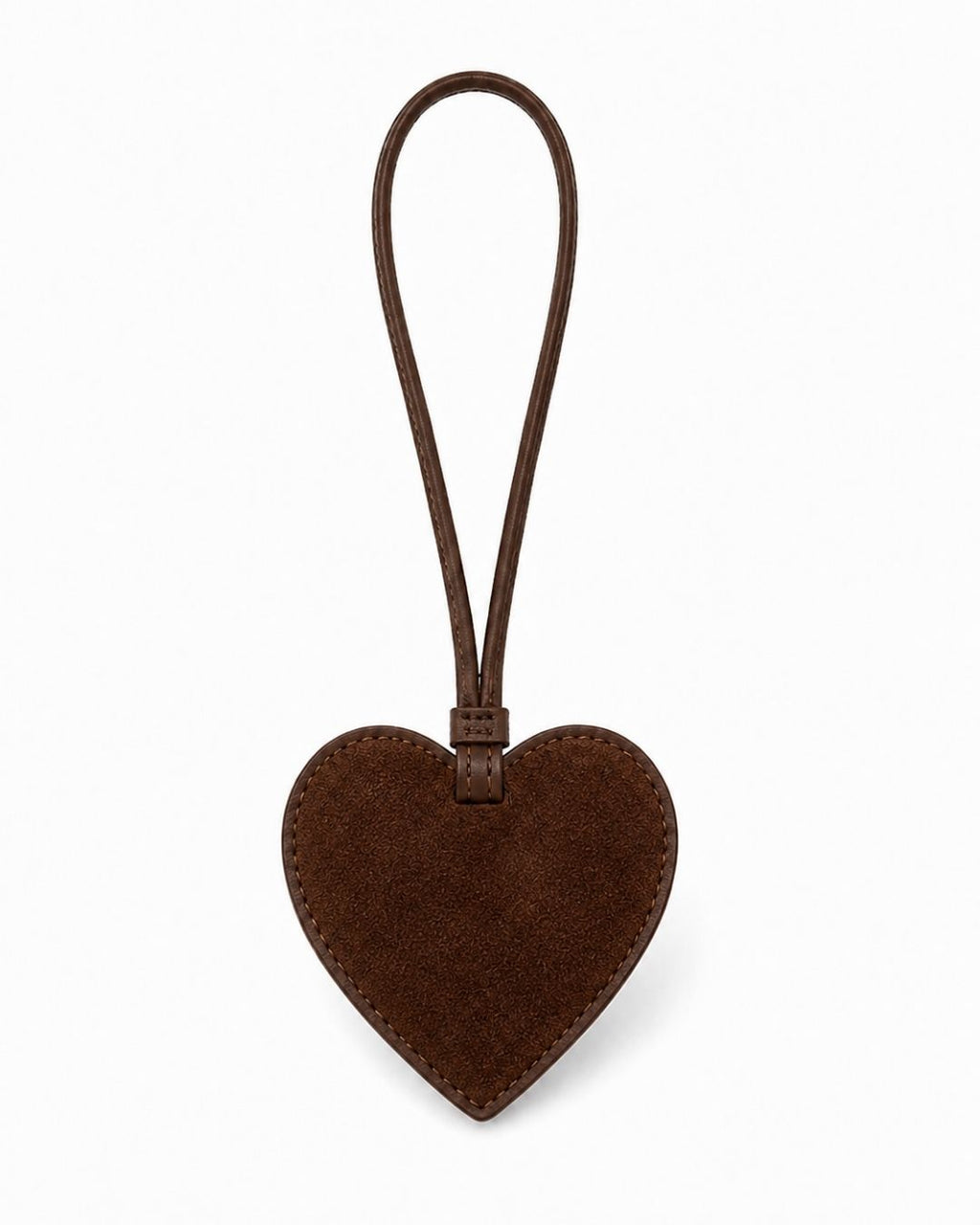 Personalised Bag Charm suede brown